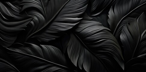 Black and white close-up of a hyper-realistic leaf pattern with intricate, detailed designs. The sharp-focus image showcases the organic and natural beauty of the foliage