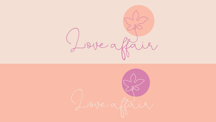 easter greeting card with eggs love logo love affair logo flowers logo