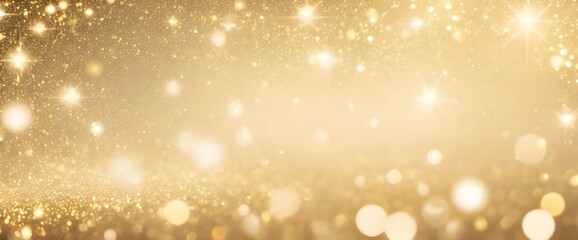 golden christmas lights background