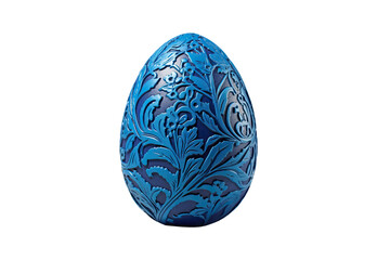 Fototapeta premium blue easter egg isolated