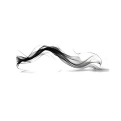 black smoke abstract blue wave background, isolated on white background PNG.