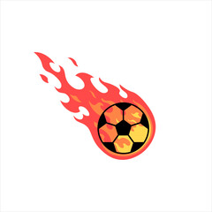 Soccer ball or football flat vector icon for sports apps and websites