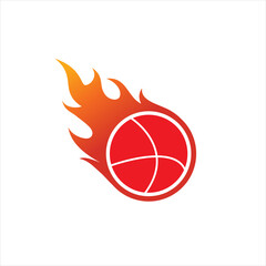 Soccer ball or basketball flat vector icon for sports apps and websites