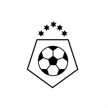 Soccer ball or football flat vector icon for sports apps and websites