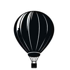Naklejka premium Hot air balloon in the sky with clouds