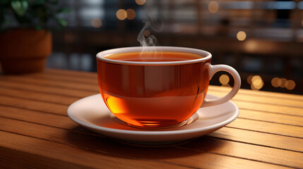 Obraz premium cup of tea on table