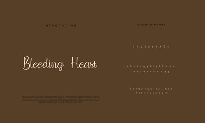 signature Font Calligraphy Logotype Script Brush Font Type Font lettering handwritten
