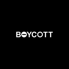 Fototapeta na wymiar Visual Text Illustration of the Boycott, can use for sign, symbol, watermark, mark, sticker, banner, or graphic design element. Vector Illustration