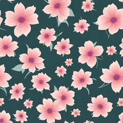 beautiful floral flower seamless pattern background for premium product ai generated