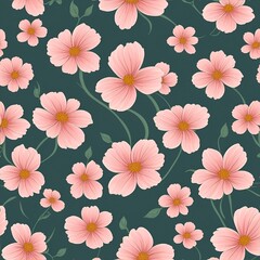 beautiful floral flower seamless pattern background for premium product ai generated