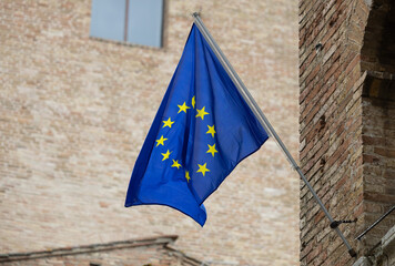 Flag of the European Union in Italy