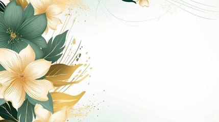 Sophisticated Watercolor Elegance: Abstract Design Ideal for Wedding or Social Media Banner Backgrounds.