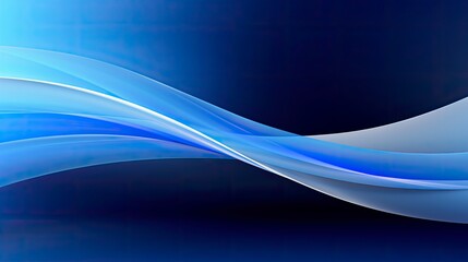 Modern Waveform: Trendy Geometric Abstract Background Infused with Blue and White Gradient Waves.