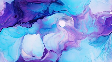 Fototapeta na wymiar Alcohol Ink Art Featuring a Stylish Blend of Marble Swirls and Agate Ripples, Crafting an Abstract and Trendy Background for Wallpapers, Posters, Cards, Invitations, and Websites