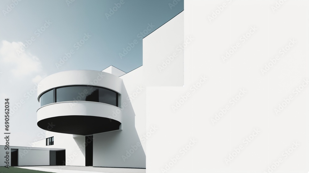 Canvas Prints bauhaus style minimalist modern architecture