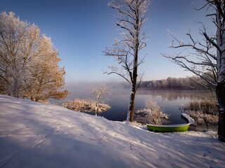 landscape with lake, Poland