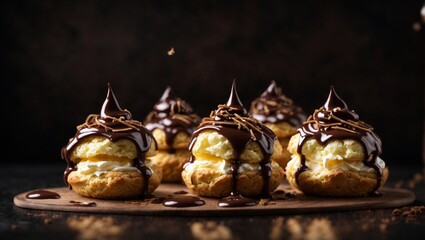 A Delicious Assortment of Chocolate-Covered Pastries