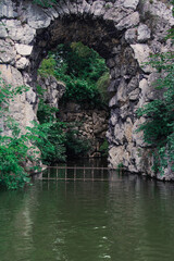 Mysterious cage entrance from the lake