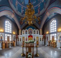 The Church of St. Spyridon of Trimifuntsky the Wonderworker in the village of Severskaya, Krasnodar Territory, Russia, 06.12.2023