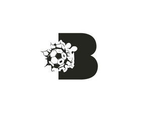  alphabet made style letters B, Stylish logo