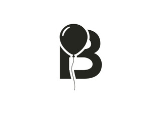  alphabet made style letters B, Stylish logo