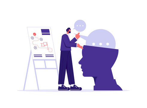 Business coaching or mentor to improve employee skills concept, motivate people, advice or guidance for success, people attending professional training with highly skilled professional coach