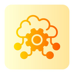 cloud service gradient icon