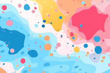 Abstract colourful blob shape background