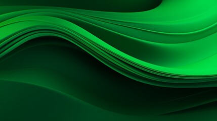 Computer generated background of abstract green waves