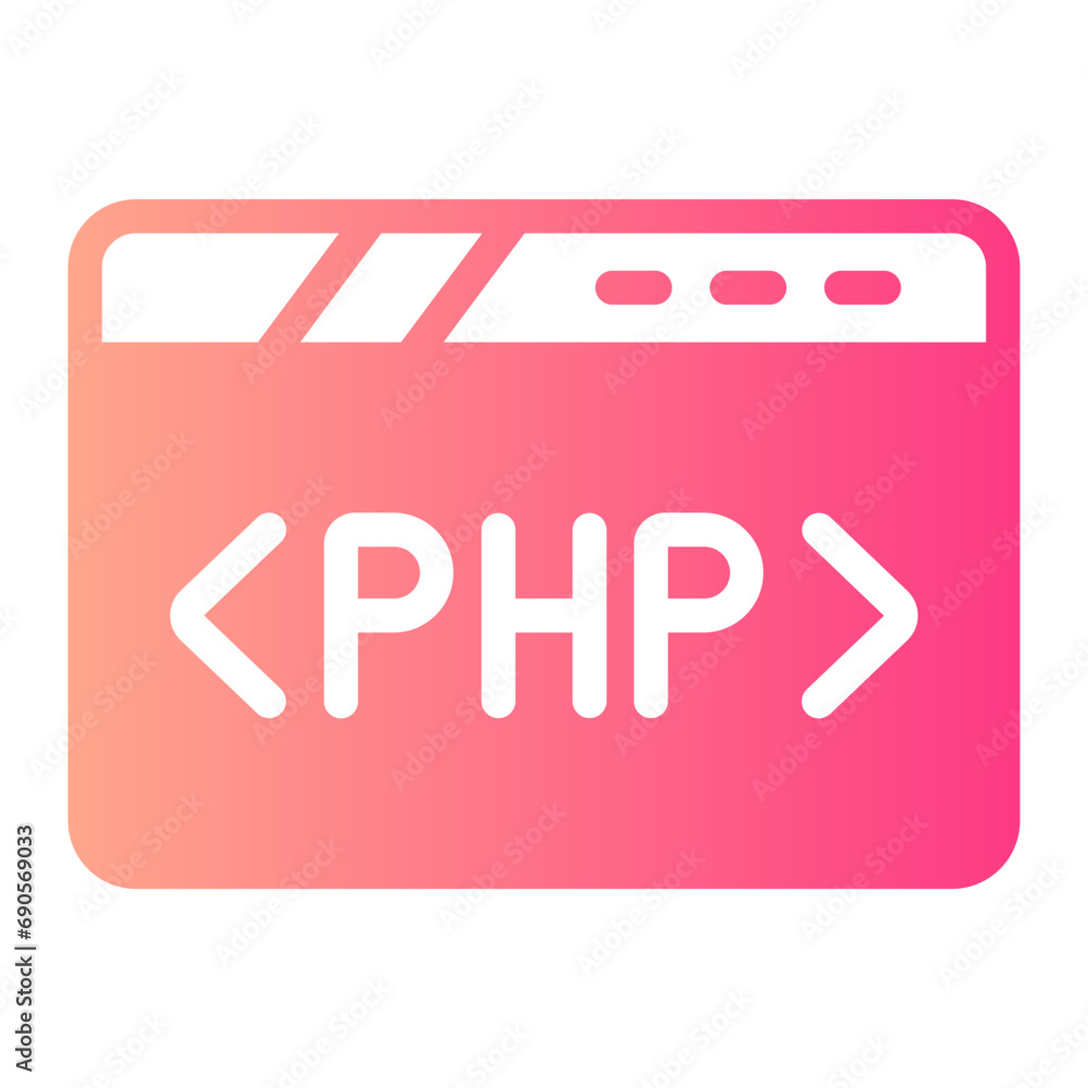 Wall mural php gradient icon