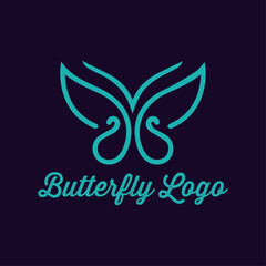 Butterfly logo design vector template, Butterfly logo for beauty and Spa business