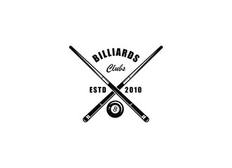 Billiard club Logo Template Design