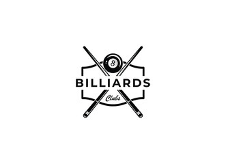 Billiard club Logo Template Design