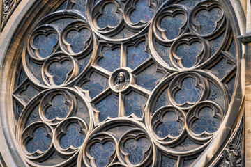 Close up to detail of UK ancients architectures