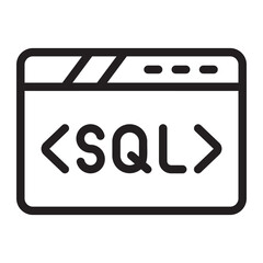 sql line icon