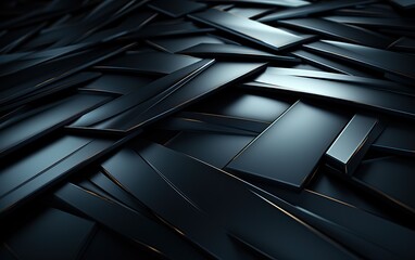 Obraz premium 3D black rough Carbon fiber futuristic background
