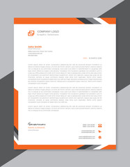 Modern business and corporate letterhead template - obrazy, fototapety, plakaty