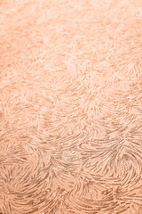 Decorative plaster. Peach Fuzz color.