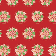 seamless pattern with flowers