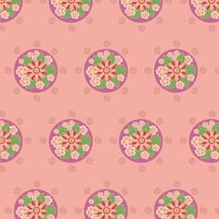 seamless pattern with flowers