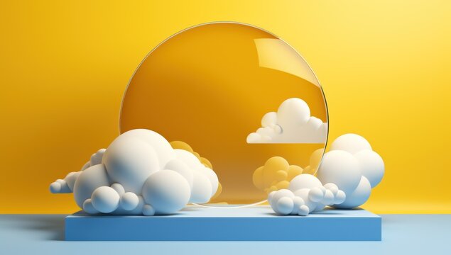 an image of a cloud in yellow against a yellow background