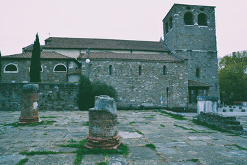 Archaeological site and church of San Giusto, Trieste, Italy - 690575241