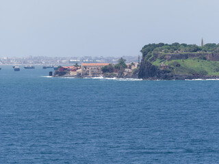 Fototapeta na wymiar Fort of Goree Island, Dakar, Senegal. Goree Island was the site of one of the earliest European settlements in Western Africa.
