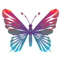 Vibrant butterfly vector
