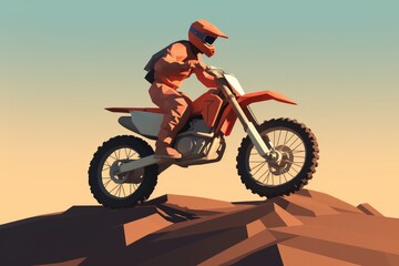 Obraz na płótnie Canvas Motorcross extreme sport illustrations