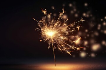 Obraz premium Sparkler festive dark background