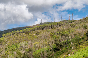 The Monte Serra transmitting center is one of the most important radio and television stations in...