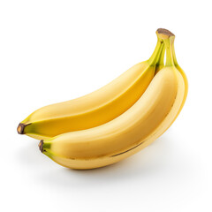 banana fruit isolated on white background.