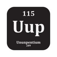 Ununpentium chemistry icon