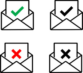 vector illustration of sending a message on a transparent background